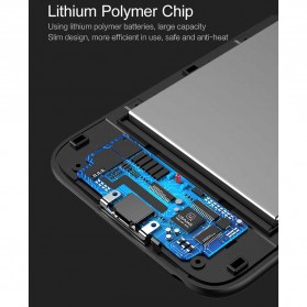 USAMS Smart Charging Power Bank Case 4200mAh for iPhone 7 Plus / 8 Plus - Black - 5