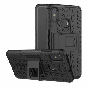 2 in 1 Hardcase Back Stand Double Protection for Xiaomi Mi 8 - Black