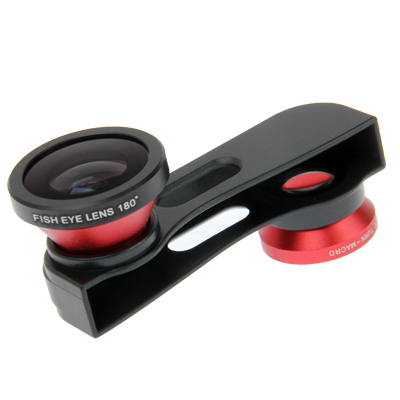 Fisheye Wide Angle Lens 180 Degree + Detachable Wide and 