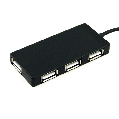 Micro USB 2.0 4 Ports OTG HUB - UHM-001 - Black 
