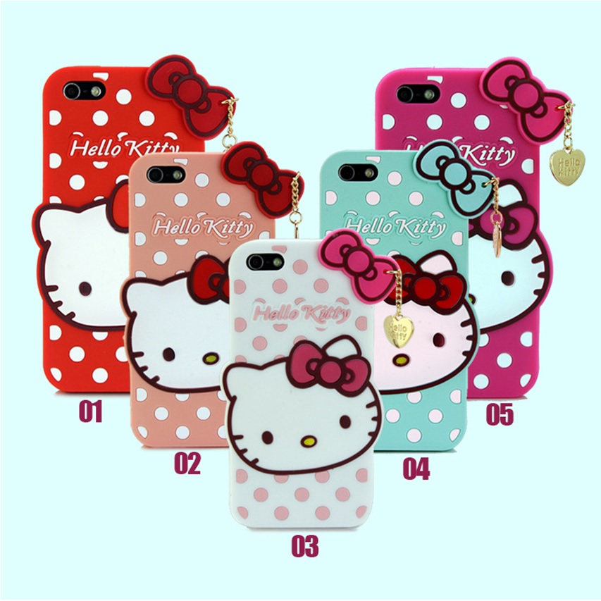 Cute Hello Kitty Polkadot TPU Case for Samsung Galaxy S5 