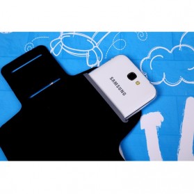 Neoprene Material Sports Armband Case with Key Storage for Samsung Galaxy Note 2/3 - ZE-AD207 - Dark Blue - 2