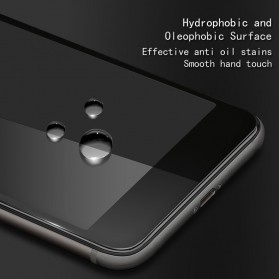 Zilla 3D Carbon Fiber Tempered Glass Curved Edge 9H for Xiaomi Mi5c - White - 3