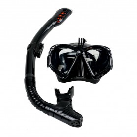 TaffSPORT Kacamata Selam Scuba Diving Snorkeling with GoPro Mount - AS304 - Black