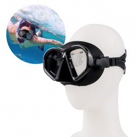 TaffSPORT Kacamata Selam Scuba Diving Snorkeling - M24 - Black