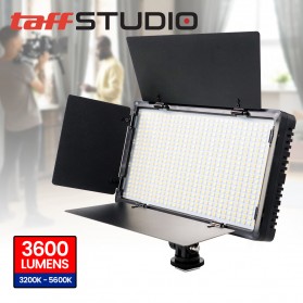 TaffSTUDIO Lampu Kamera Foto Video Portable Fill Light 40W 600 LED - U600+ - Black