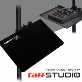 TaffSTUDIO Tripod Sound Card Tray Clamp Holder - NB12 - Black