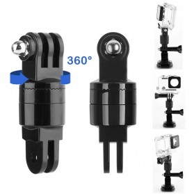 NEELU Swivel Rotating Mount Adapter 360 Derajat for GoPro - NEE29 - Black