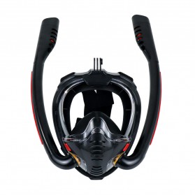 VELRAPCOR Kacamata Full Face Diving Snorkeling S/M - K3-01 - Black