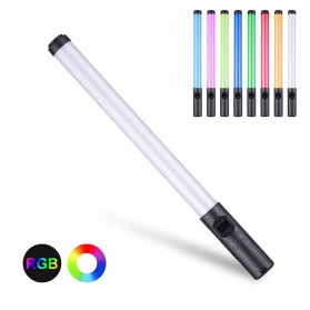 Arealer Lampu Kamera Fotografi RGB LED Light Tube Stick Video Fill Light - P201 - Black