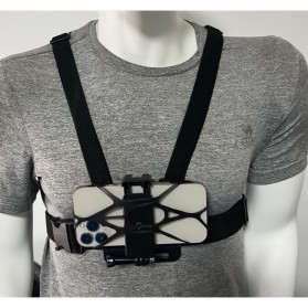 SnowHu Chest Harness Belt Strap for GoPro & Smartphone - GP60 - Black