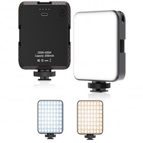 APEXEL Flash Kamera DSLR Dimmable 2500K - 6500K  64 LED - W64 - Black - 2