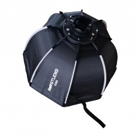 TaffSTUDIO Payung Studio Octagonal Umbrella Softbox Reflektor Flash 65CM - KS65 - Black - 2