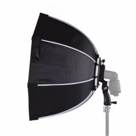 TaffSTUDIO Payung Studio Octagonal Umbrella Softbox Reflektor Flash 65CM - KS65 - Black - 3