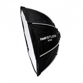 TaffSTUDIO Payung Studio Octagonal Umbrella Softbox Reflektor Flash 90CM - KS90 - Black - 1