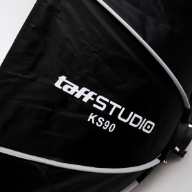 TaffSTUDIO Payung Studio Octagonal Umbrella Softbox Reflektor Flash 90CM - KS90 - Black - 3