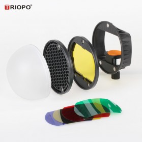 TRIOPO Speedlite Flash Light Modifier Diffuser Reflector - TR08 - Black