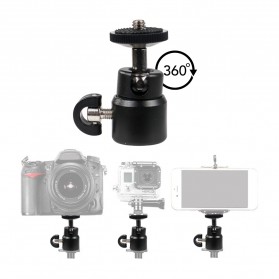 Professional DSLR Tripod - Andoer Mini Ball Head Tripod Kamera DSLR 1/4 Adaptor - AM01 - Black