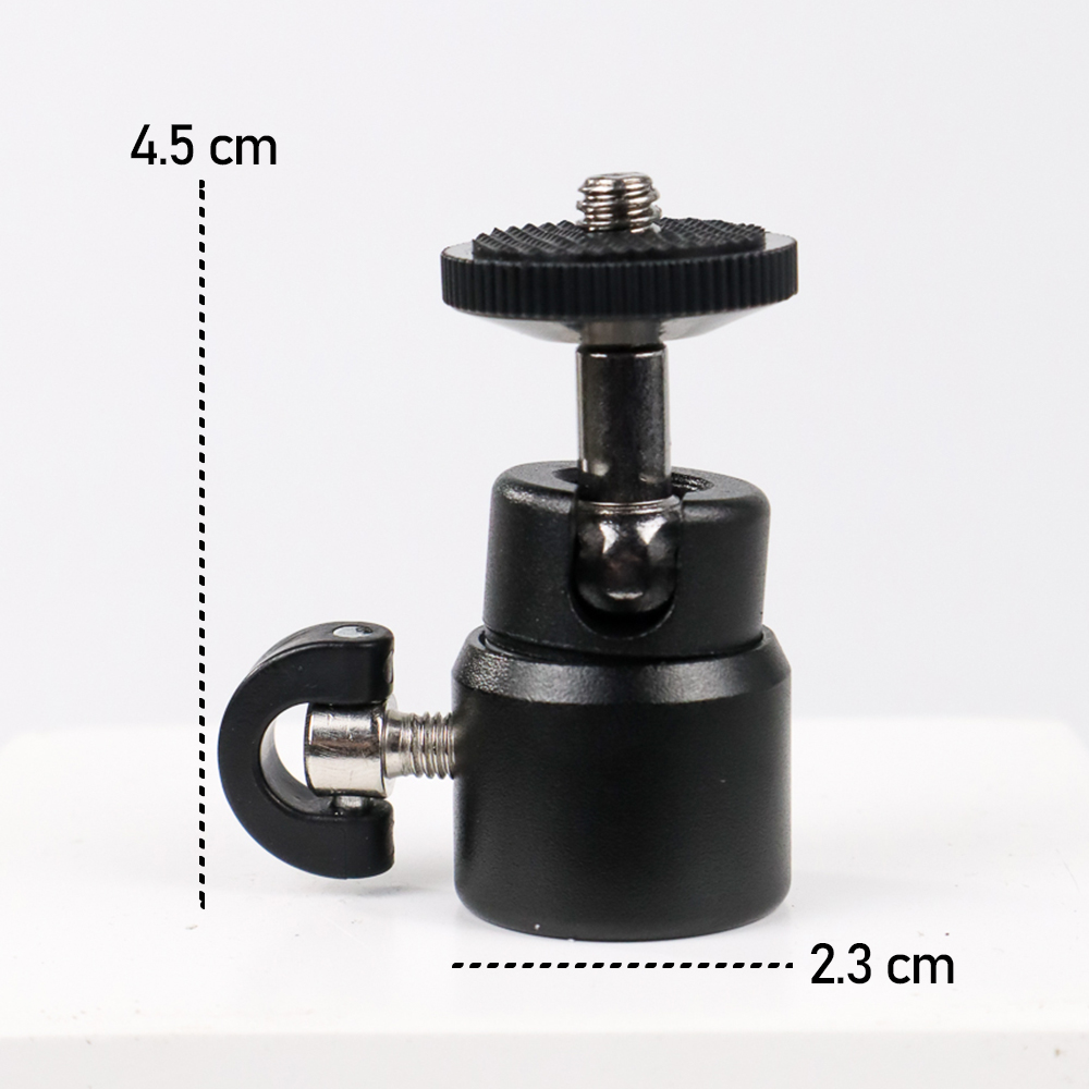 Gambar produk Andoer Mini Ball Head Tripod Kamera DSLR 1/4 Adaptor - AM01