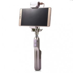 Noosy Night Sky Selfie Stick with Bluetooth Remote Shutter, LED Light and Back Mirror - BR13 - Golden - 2