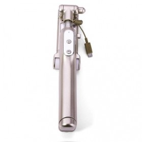 Noosy Night Sky Selfie Stick with Bluetooth Remote Shutter, LED Light and Back Mirror - BR13 - Golden - 5