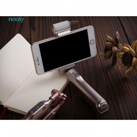 Noosy Night Sky Selfie Stick with Bluetooth Remote Shutter, LED Light and Back Mirror - BR13 - Golden - 9