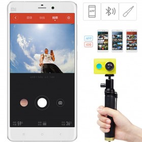 Xiaomi Yi Selfie Stick Monopod with Bluetooth Remote for Xiaomi Yi / Yi 2 4K / Smartphone (ORIGINAL) - Black - 3