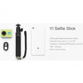 Xiaomi Yi Selfie Stick Monopod with Bluetooth Remote for Xiaomi Yi / Yi 2 4K / Smartphone (ORIGINAL) - Black - 9