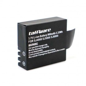 Taffware Baterai SJ4000 SJ5000 SJ6000 M10 EKEN H9 H9R Pro 900mAh - Black