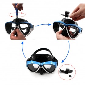 Telesin Kacamata Selam Diving Goggles Glass Mask with Detachable Tripod Mount for Xiaomi GoPro SJCAM - GP-DIV-GS2 - Red - 5