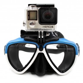 Telesin Kacamata Selam Diving Goggles Glass Mask with Detachable Tripod Mount for Xiaomi GoPro SJCAM - GP-DIV-GS2 - Red - 6