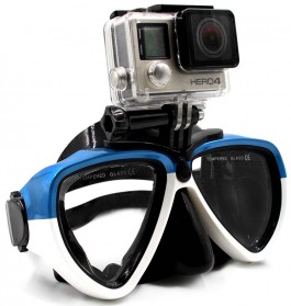 Telesin Kacamata Selam Diving Goggles Glass Mask with Detachable Tripod Mount for Xiaomi GoPro SJCAM - GP-DIV-GS2 - Red - 7