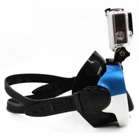 Telesin Kacamata Selam Diving Goggles Glass Mask with Detachable Tripod Mount for Xiaomi GoPro SJCAM - GP-DIV-GS2 - Blue - 2