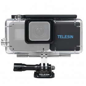 Telesin Extended Battery 2300mAh with Waterproof Case for GoPro Hero 6/5 - Black - 1