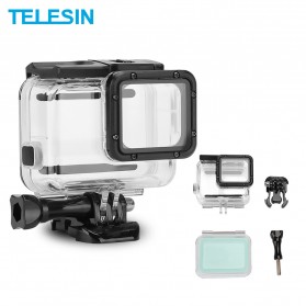 Telesin Waterproof Case Touchable Cover For GoPro Hero 5/6/7 - GP-WTP-504 - Transparent