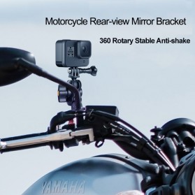 Telesin Motorcycle Rearview Camera Bracket Mount Clip GoPro - GP-HBM-008 - Black - 4