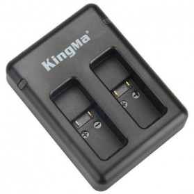 KingMa Charger Baterai USB Type C 2 Slot GoPro Hero 5/6/7 - BM042 - Black