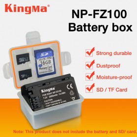 KingMa Kotak Baterai Sony NP-FZ100 ILCE-9 A7M3 A7R3 A9 7RM3 - Transparent