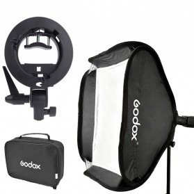Flash Kamera - Godox S-Type Softbox Flash Diffuser Camera DSLR 60 X 60 CM - SFUV-6060 - Black