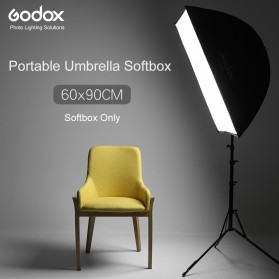 Godox Payung Softbox Reflektor 60x90cm untuk Flash Speedlights - Black - 1
