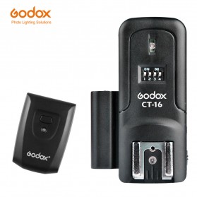 Remote Switch / Remote Shutter - Godox Wireless Flash Trigger and Transmitter 16 Channel - CT-16 - Black