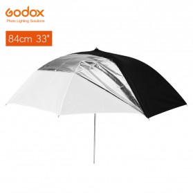 Godox Payung Studio Reflective Photography Umbrella Double Layers 84cm - UB-006 - Black White - 1