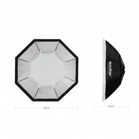 Godox Softbox Reflector Octagonal Honeycomb Grid 95cm - SB-FW-95 - Black - 2