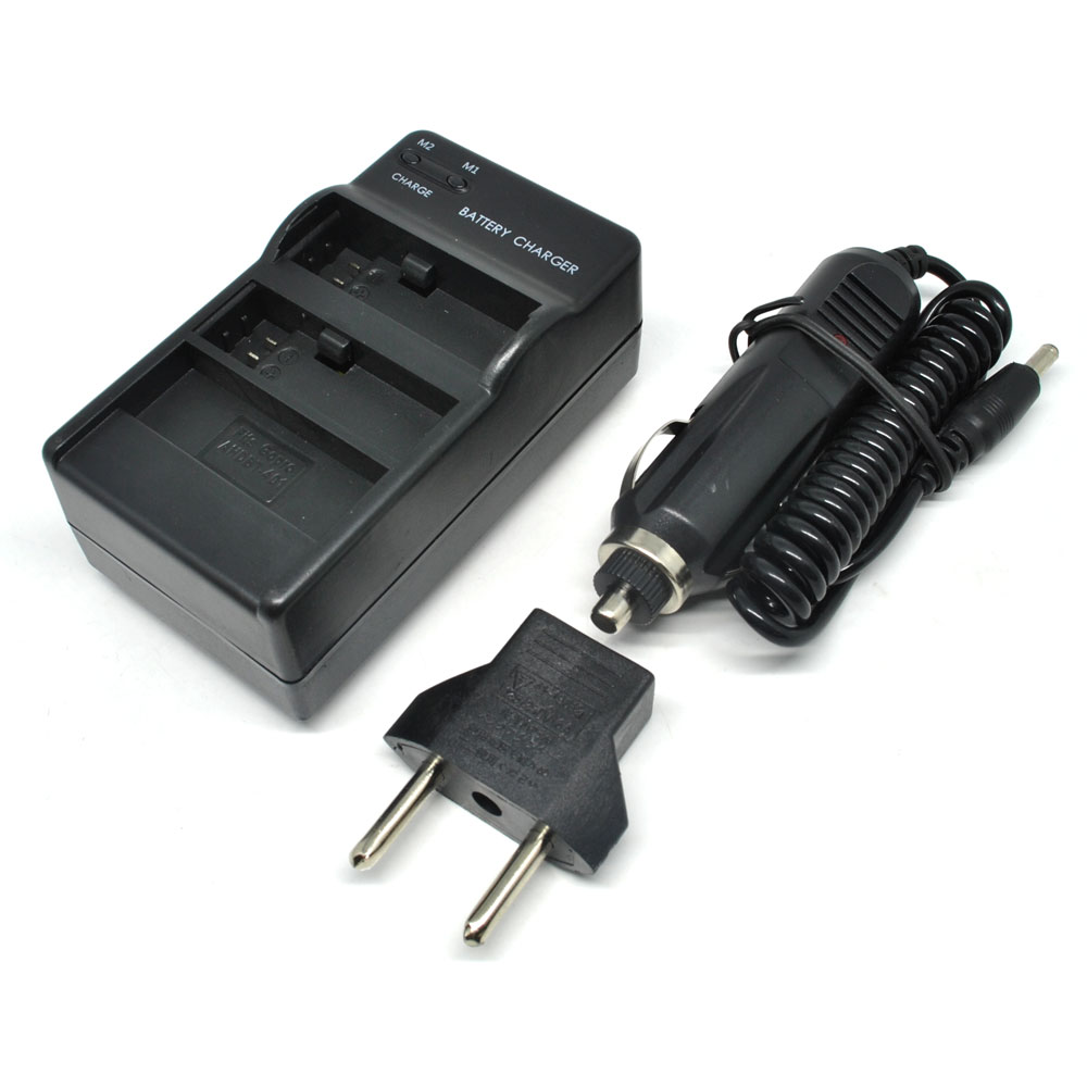 Dual Battery Charger With Car Charger For Gopro Hero 4 Ahdbt 401 Black Jakartanotebook Com