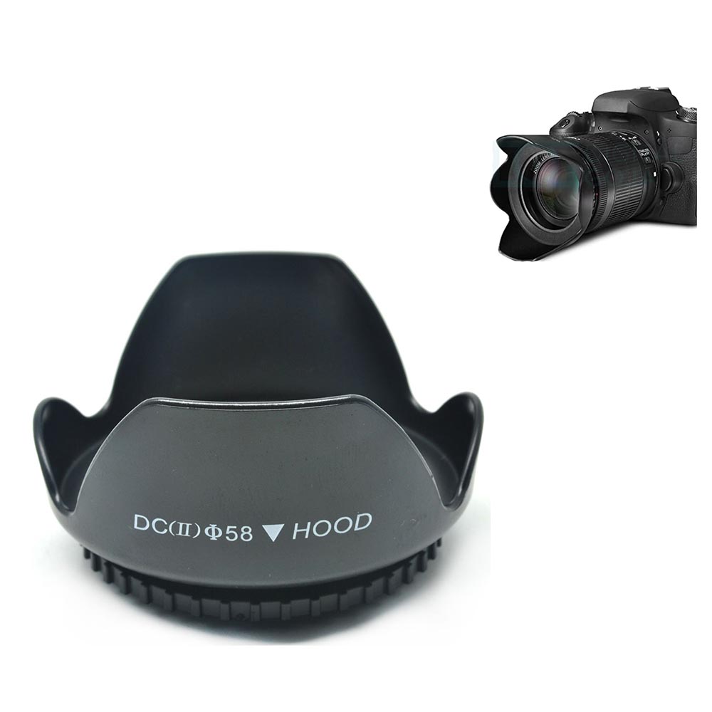 Gambar produk Ikacha Lens Hood for Cameras 58mm (Screw Mount) - EW-73B