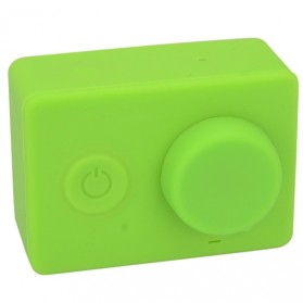 Silicon Case & Lens Cap untuk Xiaomi Yi - Green
