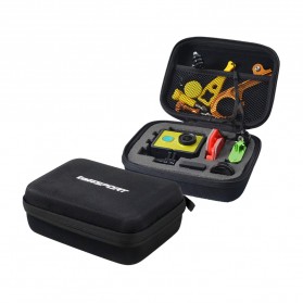 Tas Action Camera - TaffSPORT Shockproof Storage Case Small Size For Xiaomi Yi / GoPro - S119 - Black