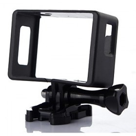 Plastic Side Frame Case for SJCAM SJ4000 EKEN H9 H9R Pro Action Camera - Black