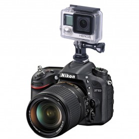 Foray M-CG Tripod Screw to SLR Camera Flash Shoe Mount Adapter for GoPro - Black - 3