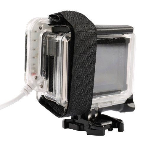 USB LED Light Lens Ring for GoPro Hero 4/3+ Frame - White 